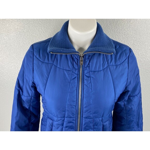 Diesel Women Small Quilted Puffer Jacket Blue Casual Winter - Picture 2 of 10
